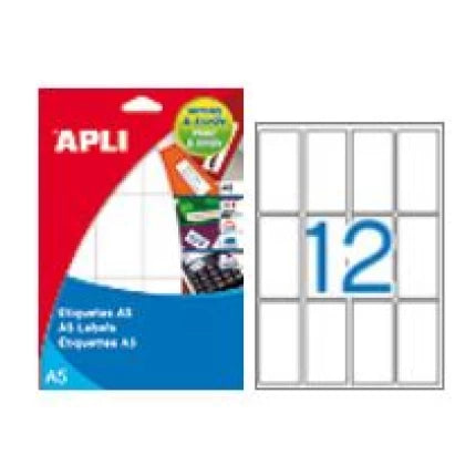 etiket 34 x 67 mm mappe a-5