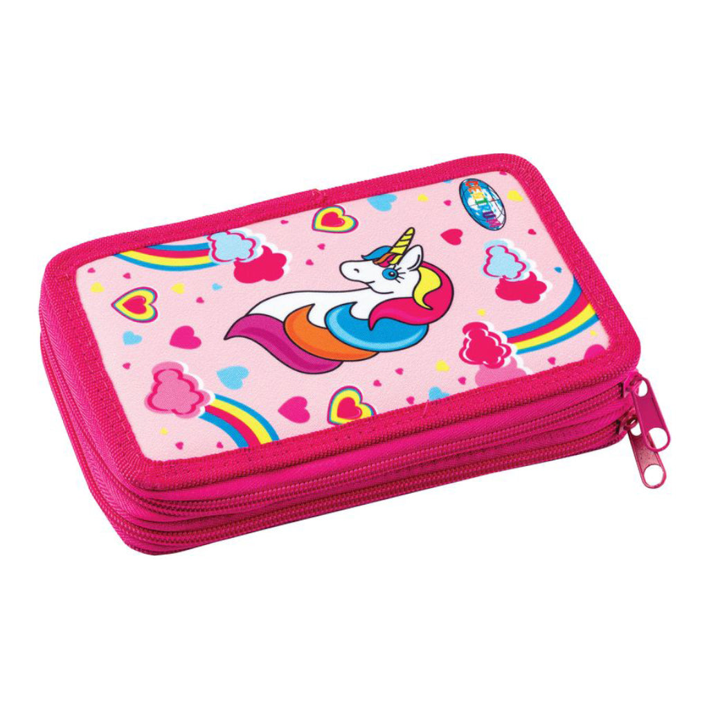 Centrum - Penalhus m. Indhold - Onezip - Double Unicorn