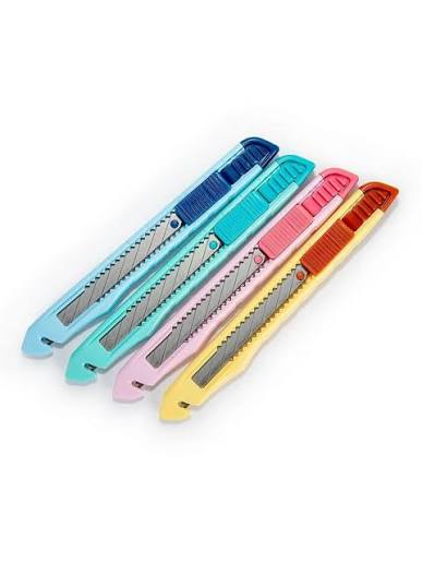 Hobbykniv med 9mm blad 30 grader pastel farve