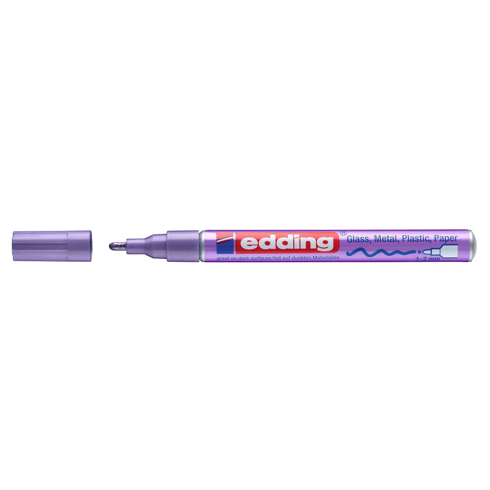 Edding 751 - Paint Marker 1-2 mm - Metallisk Lilla
