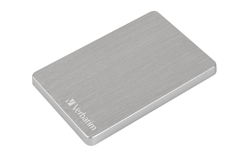 Verbatim 1TB Store 'n' Go USB 3.2 Gen 1 HDD Slim Aluminum Portable External Hard Drive i sølv