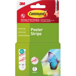 Command 3m Command Poster Strips 12 Strips
