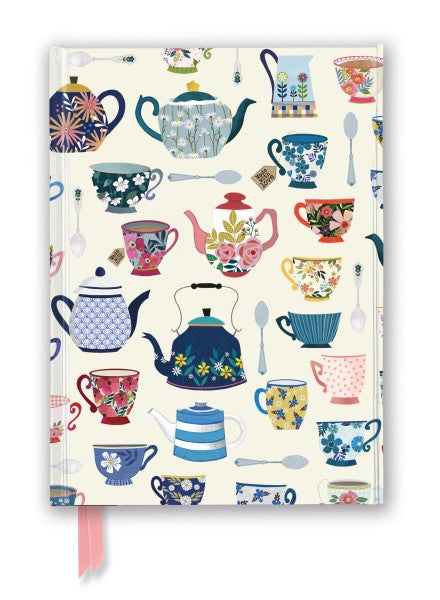 Teapots A5 Artisan Art Notebook Linjeret