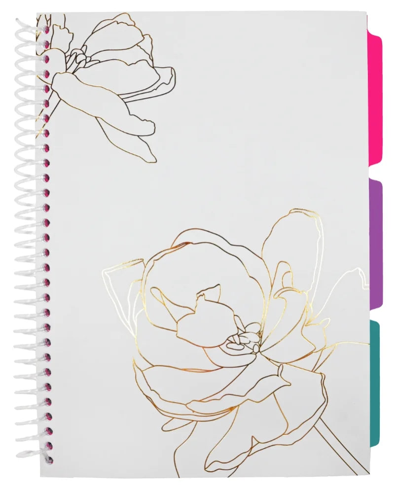 Sense - Noteblok B5 med 3 faner 90 gram 30 sider Linjeret