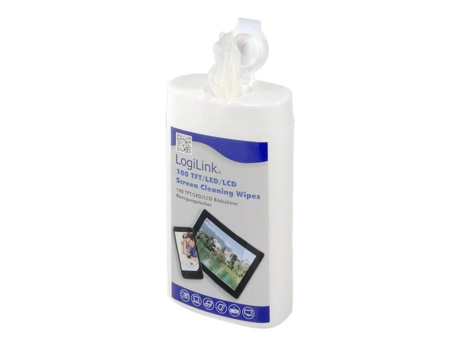 LogiLink Cleaning wipes til TFT LCD and plasma skærme 100 stk