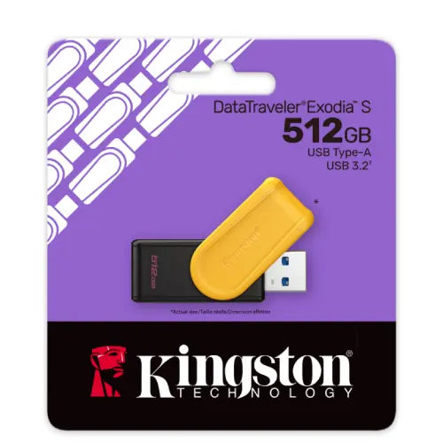 Kingston - DataTraveler Exodia S - USB flashdrive - 512 GB - USB 3.2 Gen 1
