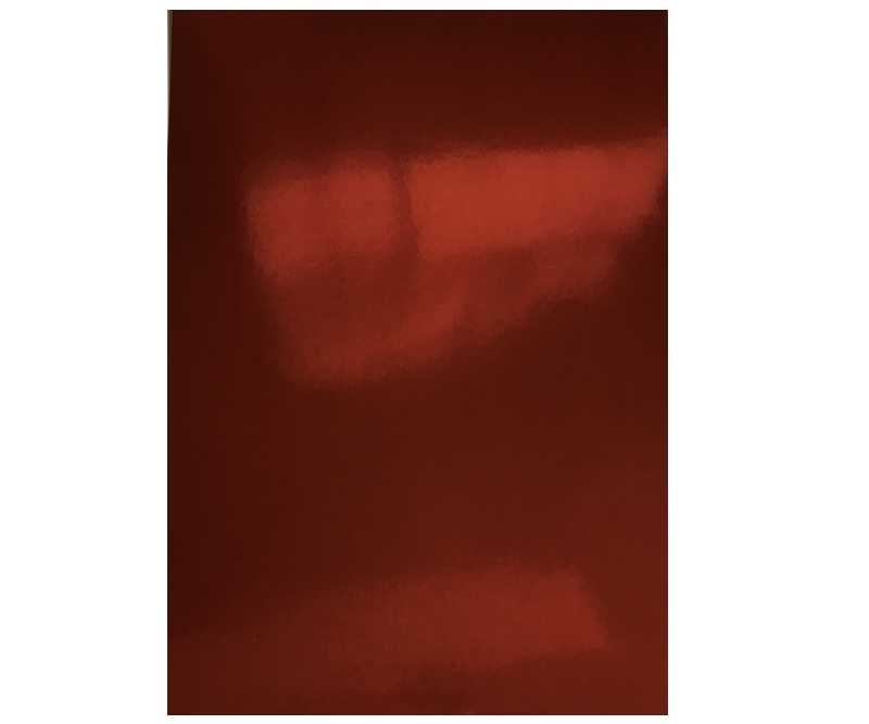 A4 Metalliseret Karton 250 Gram. Rød - 5 ark