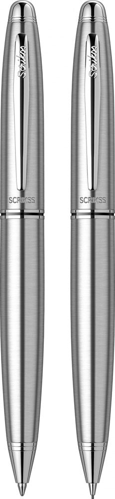 Scrikss kuglepen og Stifteblyant sæt - Mat Krom