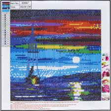 Centrum - Diamand Maleri 30x30cm. Måneskin