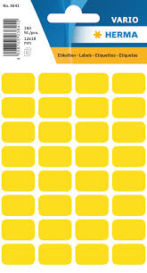 Herma label manual 12x19 yellow (160)