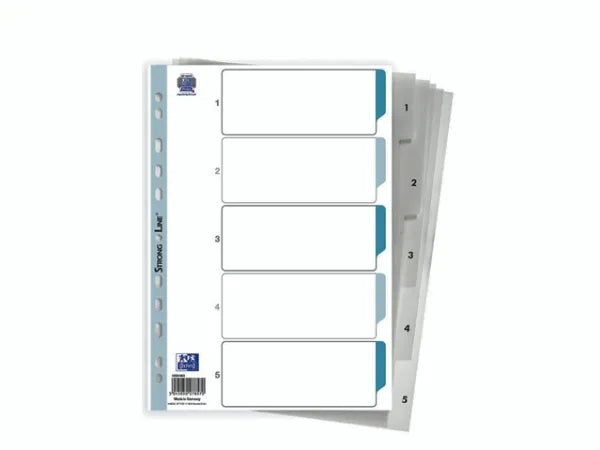 Strong-Line Register PP A4 Hvid 1-5, Hvid