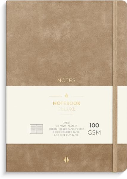 Burde - Notebook Deluxe A5 Smooth Beige