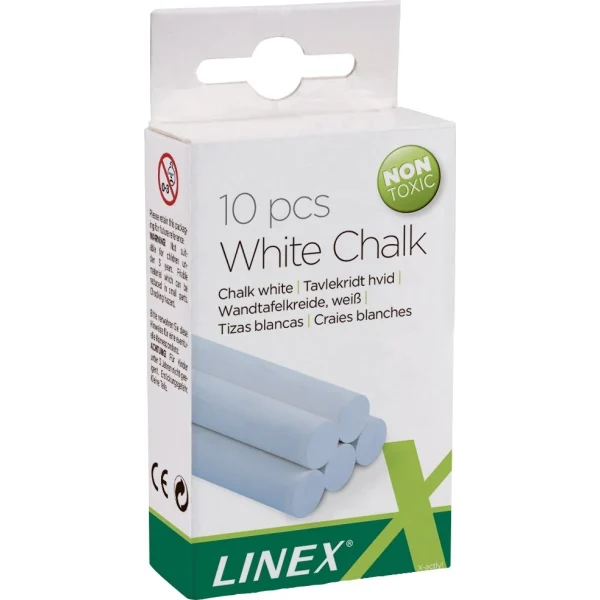 Linex - Tavlekridt Hvid 10 stk.