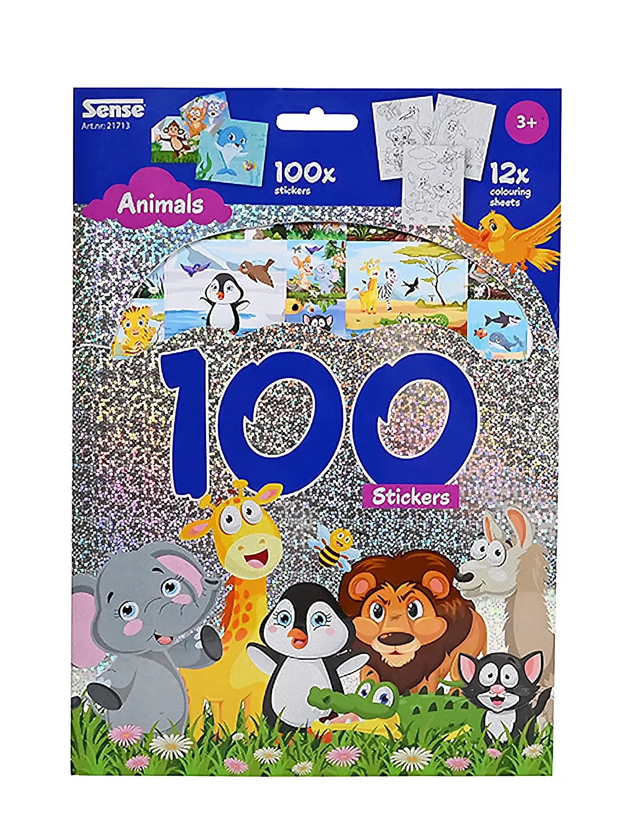 Sense - klistermærker med Dyr 100 stk