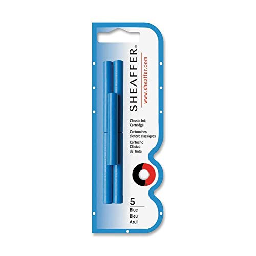 Sheaffer - Blæk patron til fyldepen Blå 5 stk