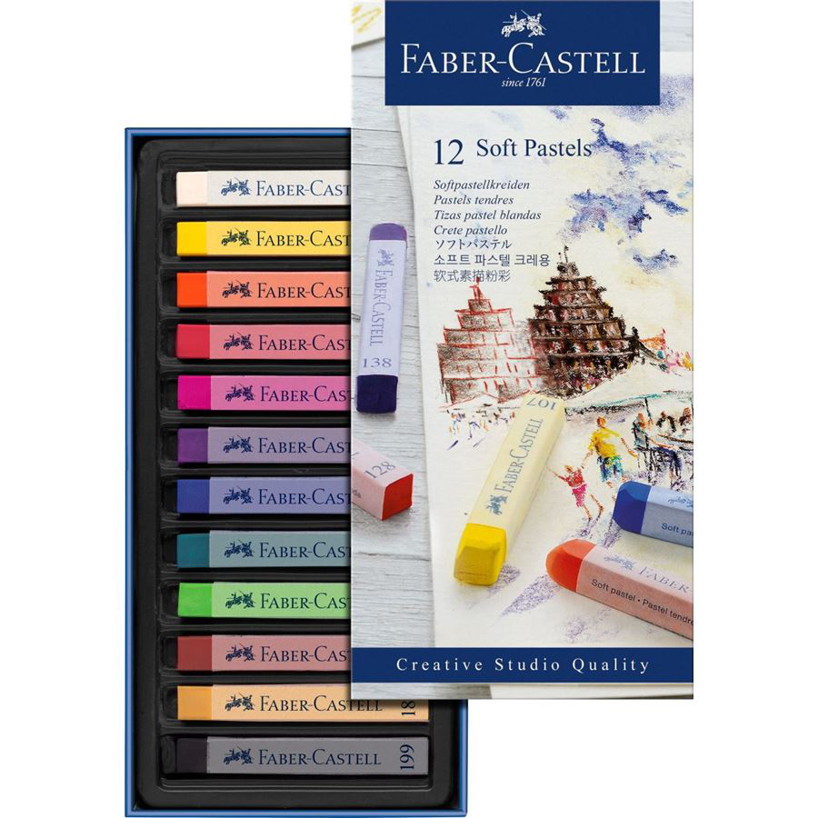 Faber-Castell - Soft Pastels 12 stk.