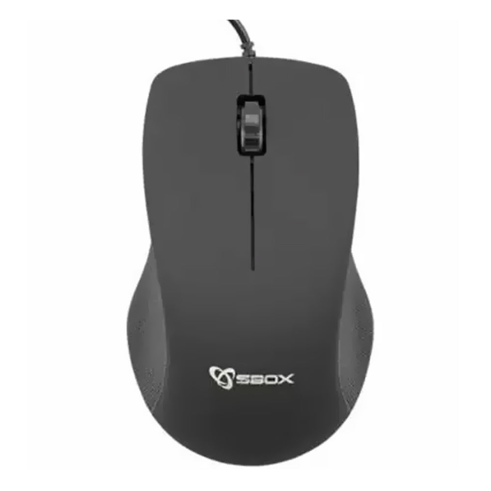 Sbox M-958 Mus Sort med ledning
