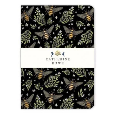 Catherine Rowe Bees A5 Luxury notebook Linjeret