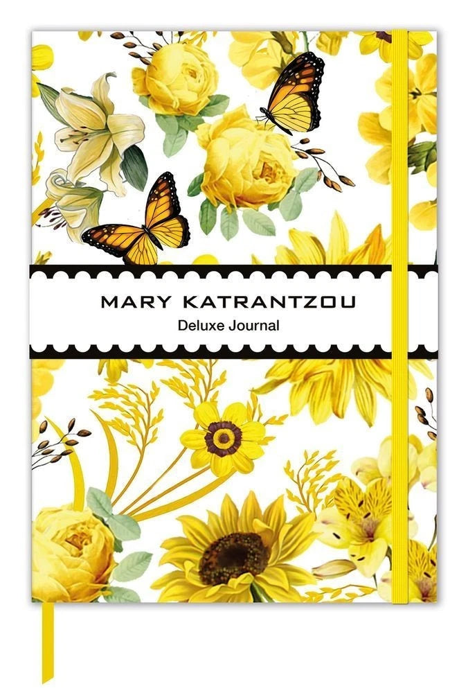 Mary Katrantzou Yellow Butterflies Luxury Notebook/Journal