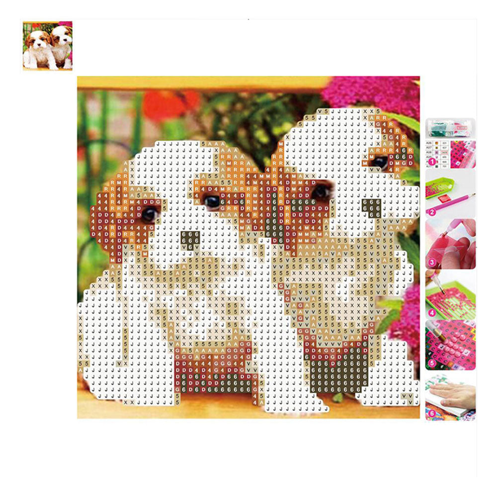 Centrum - Diamand Maleri 20x20cm. Hunde