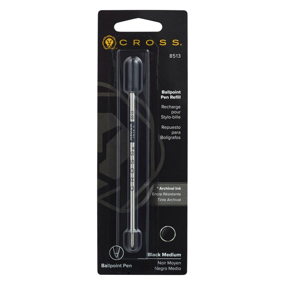 Cross - Ballpoint Pen Refill, Sort, Medium, 1 stk