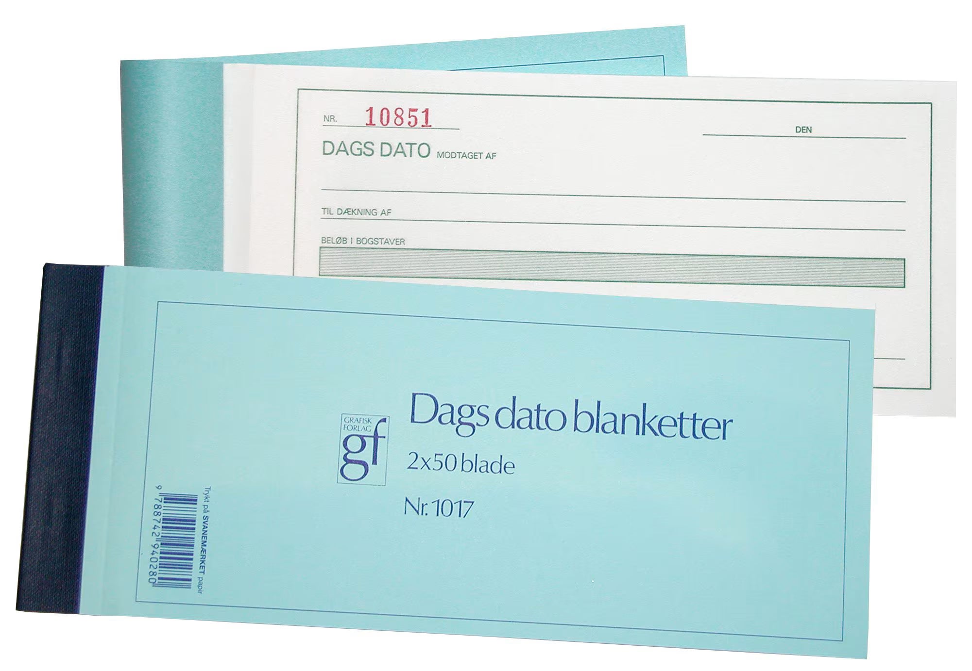 Dags dato blanketter GF1017 21 x 10 cm - 2 x 50 blade