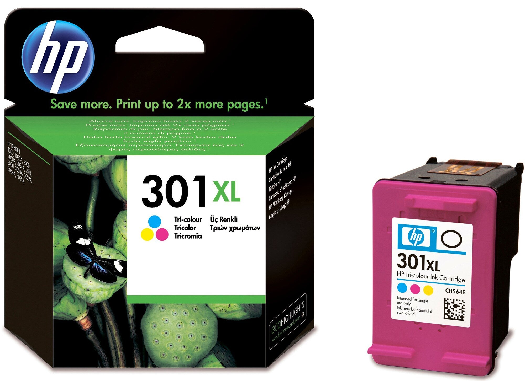 Colour Inkjet Cartridge HP 301XL