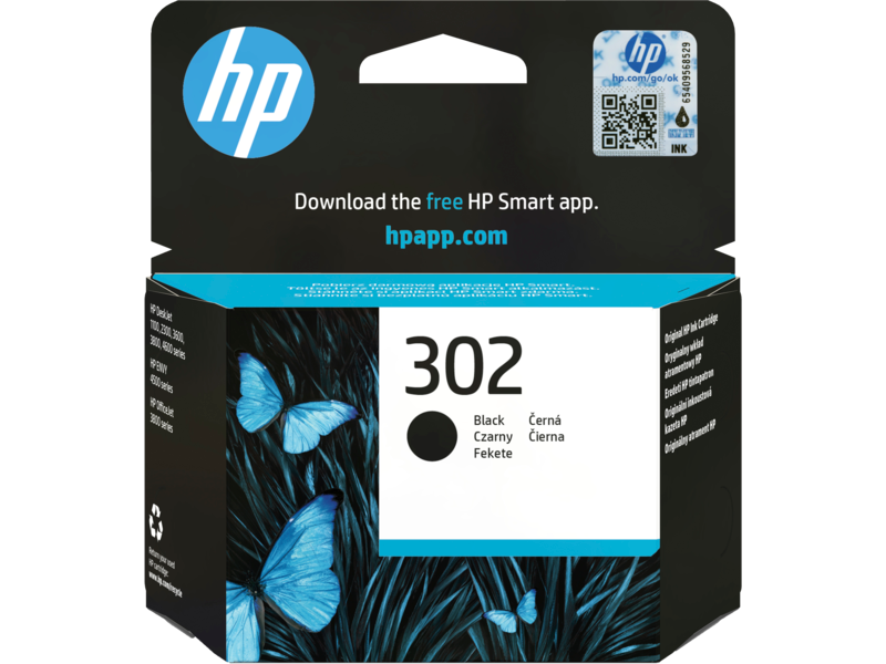 Black Inkjet Cartridge HP 302