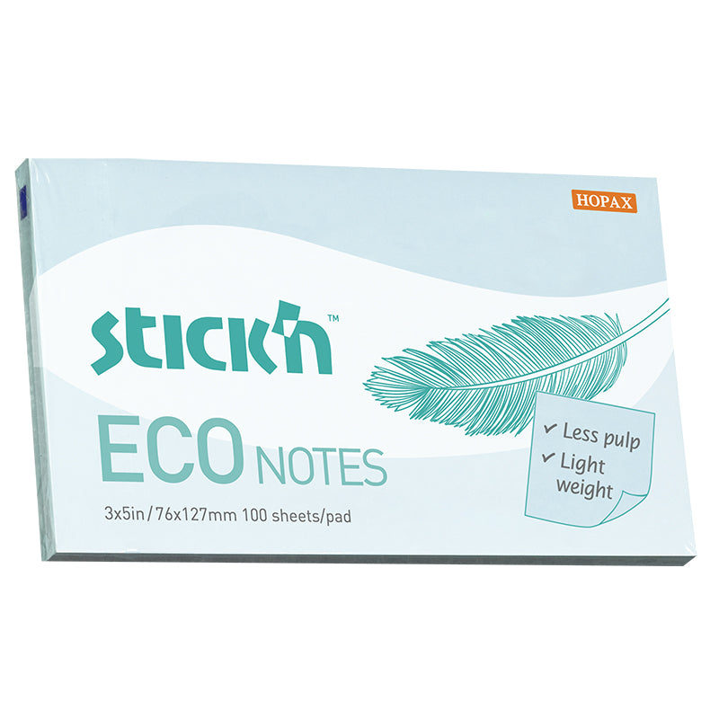 Notesblok ECO 76x127 100 Blad Blå