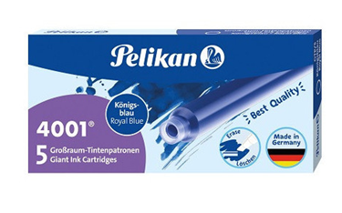 Pelikan - blæk patron til fyldepen Blå 5 stk