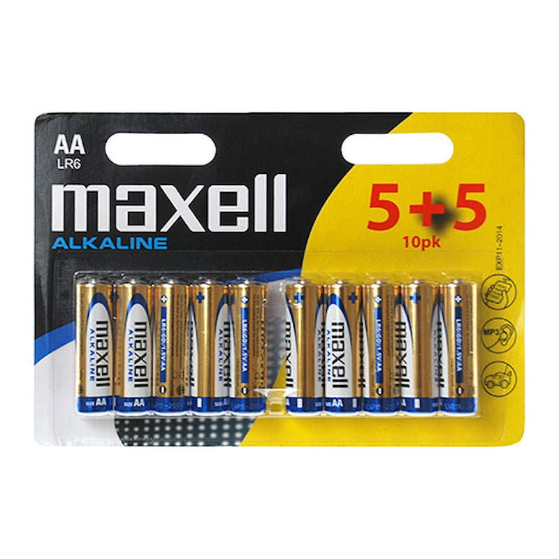 Maxell - Alkaline AA batterier 10 stk