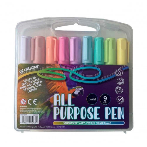 Stentusser 9 stk. Pastel Farver