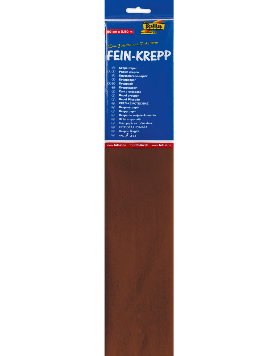 crepepapir brun 50x250cm 28g. syrefrit