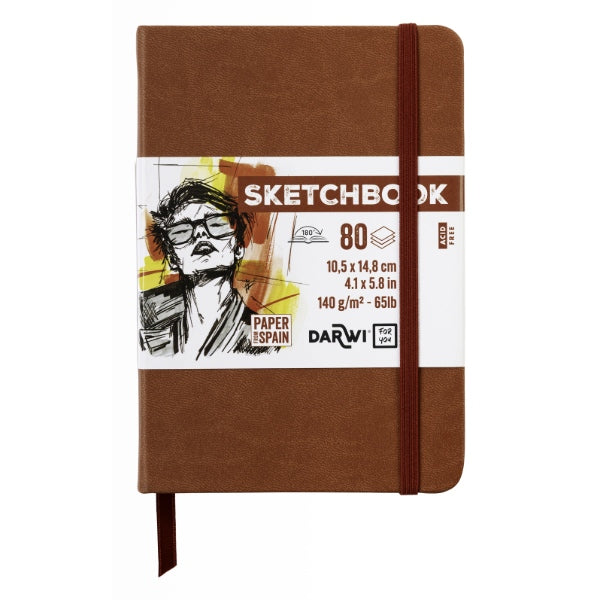 Skitsebog A6 140 g - Terracotta