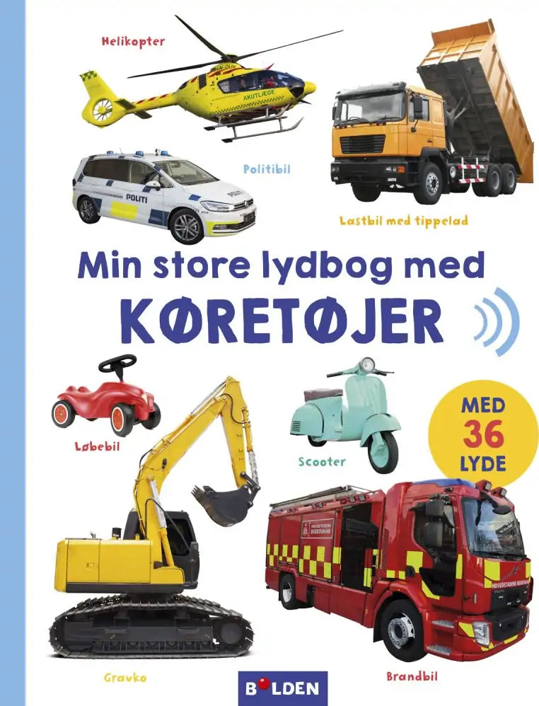 Min store lydbog med køretøjer