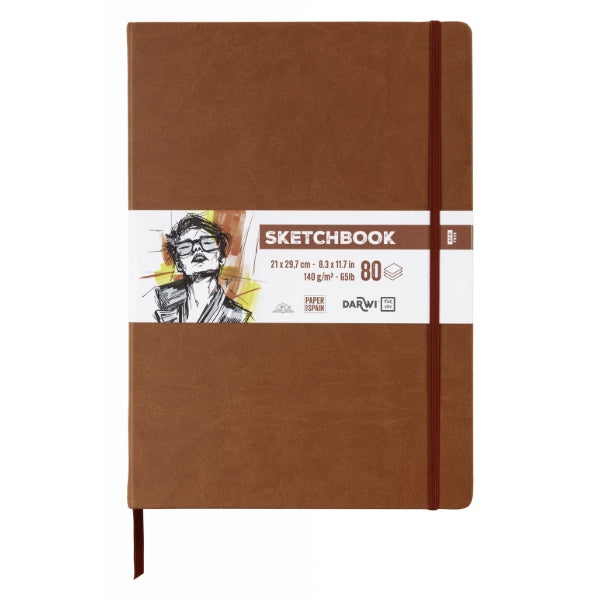 Skitsebog A4 140 g - terracotta