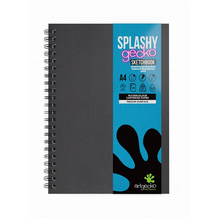 Artgecko - Splashy Sketchbook - A4 300 gram 20 ark