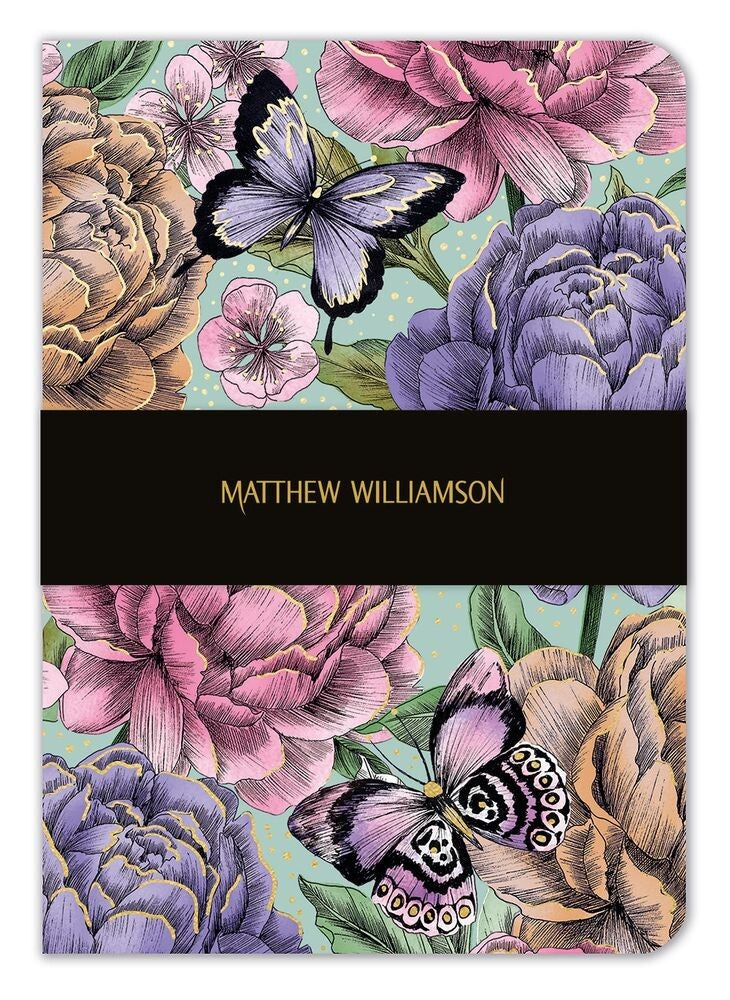 Matthew Williamson English Garden A5 Luxury Notebook/Journal