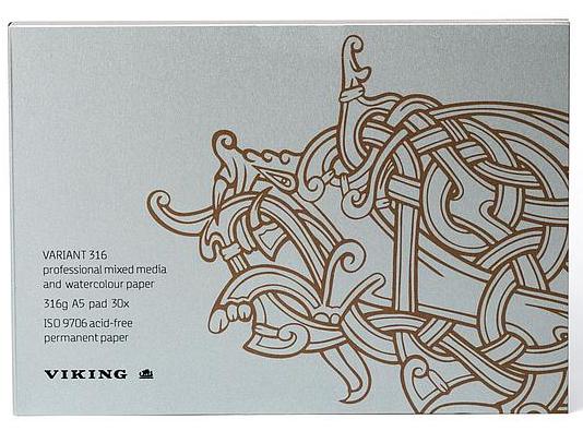 Viking Variant professionel mixed media/akvarelblok 316g A5