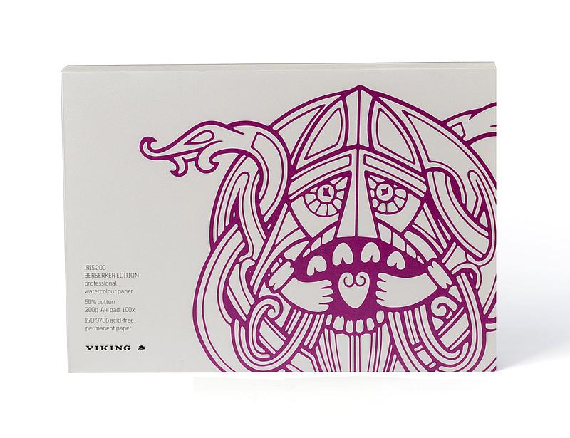 Viking Iris professionel akvarelblok 200g A3 BERSERKER EDITION