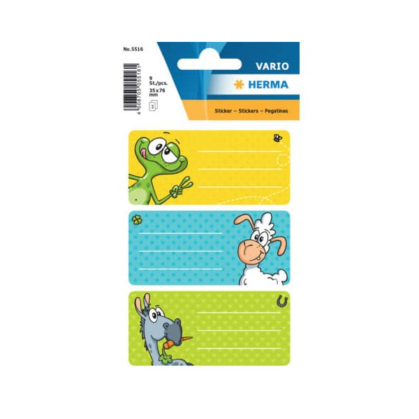 Bogetiketter frø 9stk