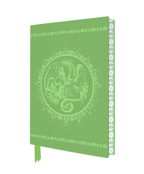 Notesbog A5 Royal Pavilion, Brighton: Entrance Hall Green Dragon Artisan Art Notebook linieret