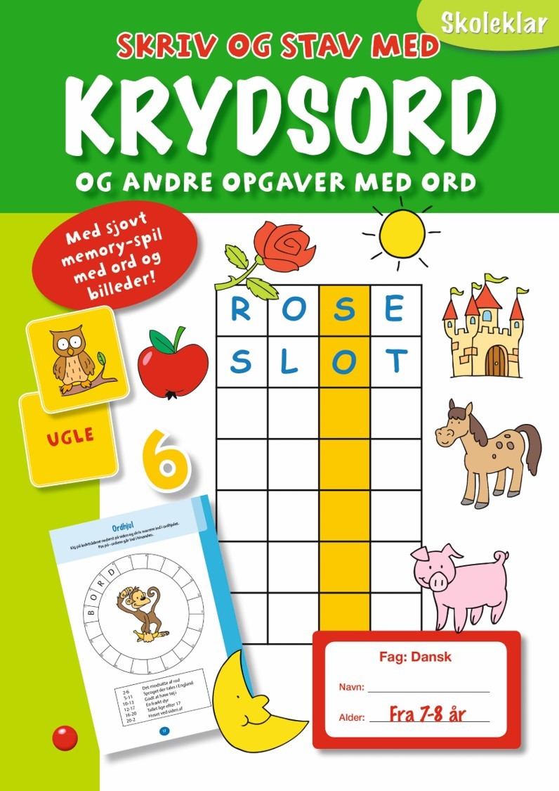 Skoleklar: Skriv og stav med krydsord