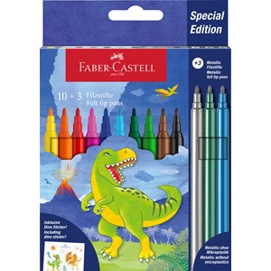 Faber-Castell - Farve tusser 10 + 3 metalisk