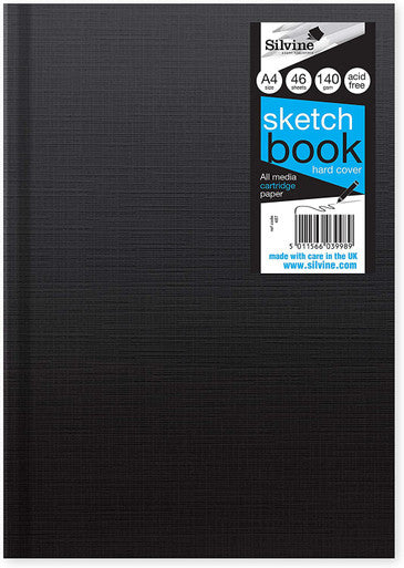Silvine - Sketchbook - A4 140 gram 48 ark.