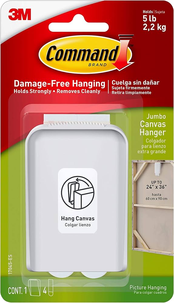 Command - Jumbo Canvas Picture Hanger