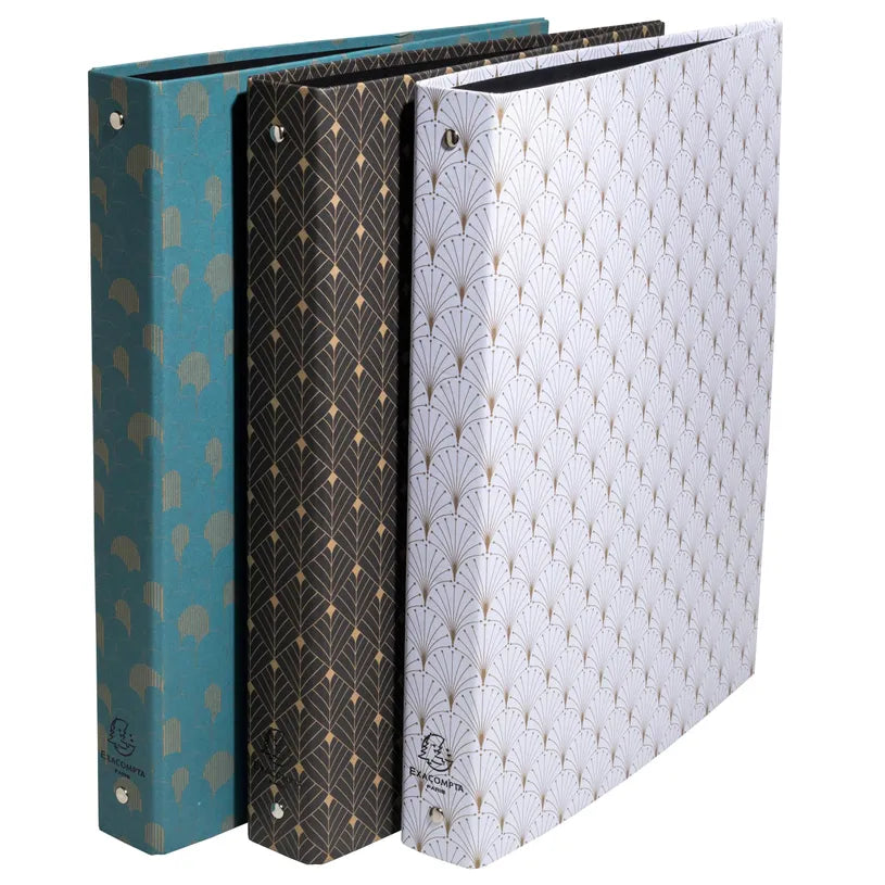 Mønster Mappe med 4 ringe