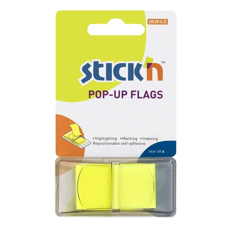 Stick'n - Pop Up Faner 45x25 50 Blad Gul