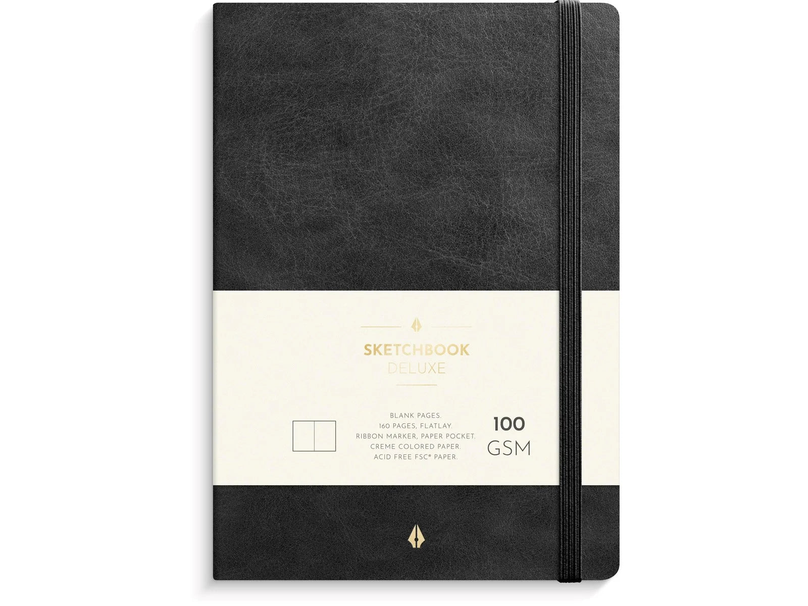 Burde - Notebook Deluxe A5 Blank Black