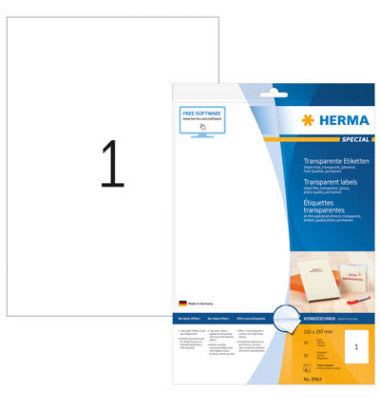 Herma Universal-Folienetiketten Special transparent 8964 1 ark